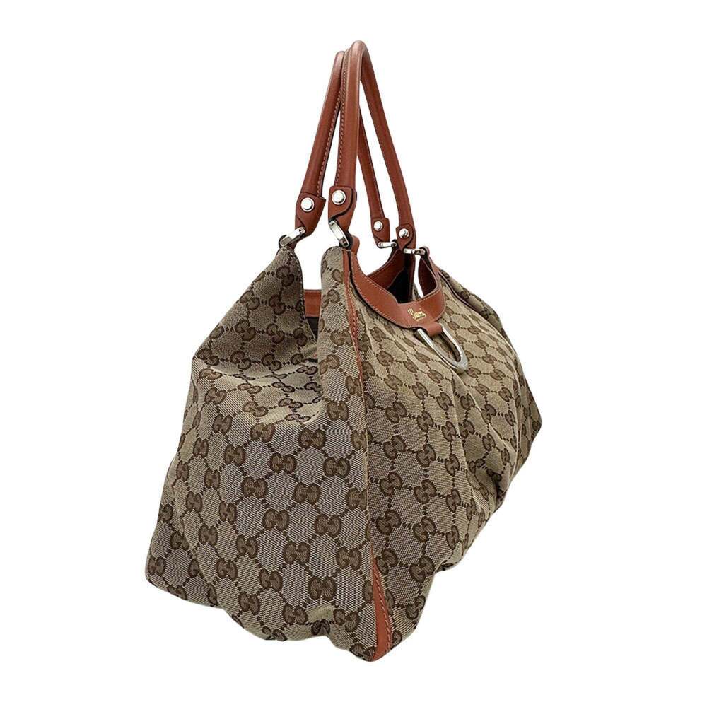 GUCCI Cream Canvas Shoulder Bag - Picture 6 of 10